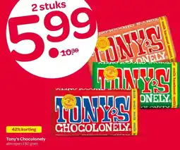 Spar Tony's Chocolonely aanbieding