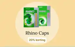 De Online Drogist Rhino Caps 20% korting aanbieding
