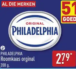 ALDI Philadelphia roomkaas orginal aanbieding