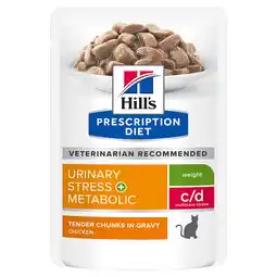 Zooplus 12x85g Kip Prescription Diet c/d Urinary Stress + Metabolic Hill's Kattenvoer nat aanbieding