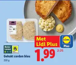 Lidl Gehakt cordon bleu aanbieding