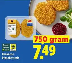 Lidl Scharrelkip krokante kipschnitzels aanbieding