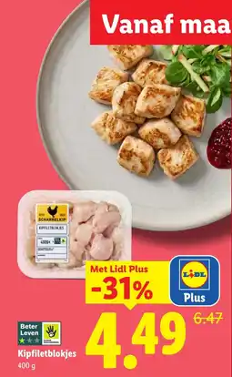 Lidl Scharrelkip Kipfiletblockjes aanbieding