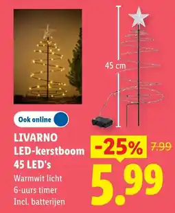 Lidl Livarno LED-kerstboom aanbieding