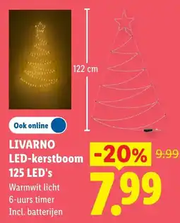 Lidl Livarno LED-kerstboom aanbieding