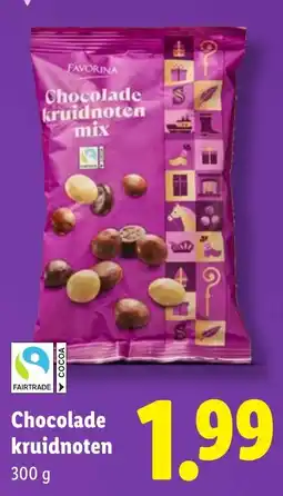 Lidl Favorina Chocolade kruidnoten mix aanbieding