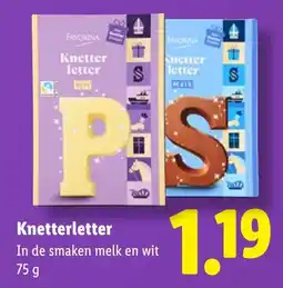 Lidl Knetterletter aanbieding