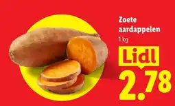 Lidl Zoete aardappelen aanbieding