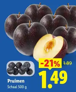 Lidl Pruimen aanbieding