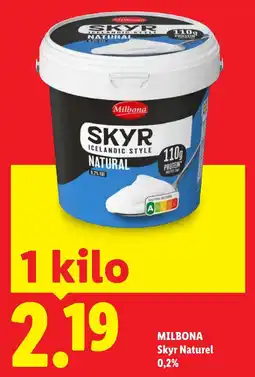 Lidl Milbona Skyr Naturel aanbieding