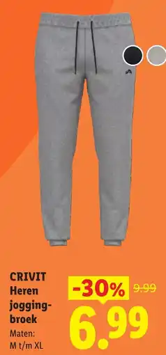 Lidl Crivit Heren joggingbroek aanbieding