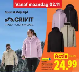Lidl Crivit Thermo winterjas aanbieding