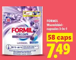 Lidl Formil Wasmiddelcapsules 3-in-1 aanbieding