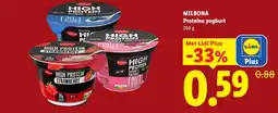 Lidl Milbona Proteïne yoghurt aanbieding