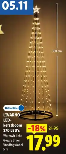 Lidl Livarno LED-kerstboom aanbieding