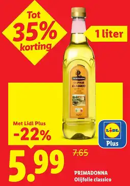 Lidl Primadonna Olijfolie classico aanbieding
