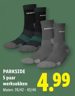 Lidl Parkside werksokken aanbieding