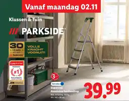 Lidl Parkside Aluminium huishoudtrap aanbieding