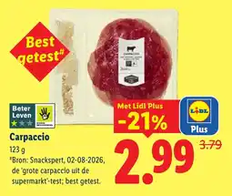 Lidl Carpaccio aanbieding