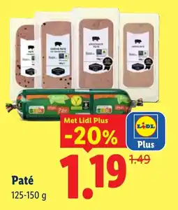Lidl Crème Paté aanbieding