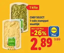 Lidl Chef Select 1-vaks stamppot maaltijd aanbieding