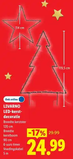 Lidl Livarno LED-kerstdecoratie aanbieding