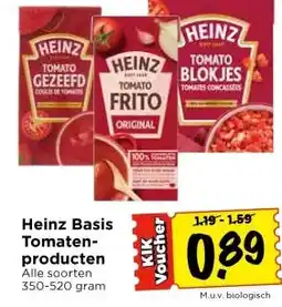 Vomar Voordeelmarkt Heinz basis tomaten producten aanbieding