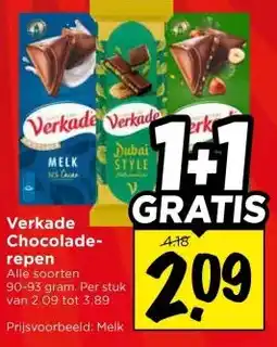Vomar Voordeelmarkt Verkade chocolade repen aanbieding