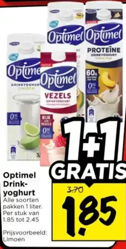 Vomar Voordeelmarkt Optimel drink yoghurt aanbieding