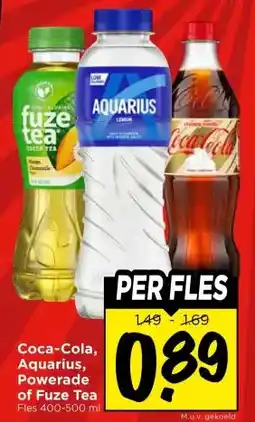 Vomar Voordeelmarkt Coca-cola aquarius powerade of fuze tea aanbieding