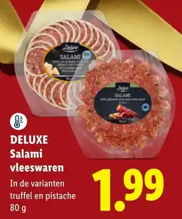 Lidl Deluxe Salami vleeswaren aanbieding