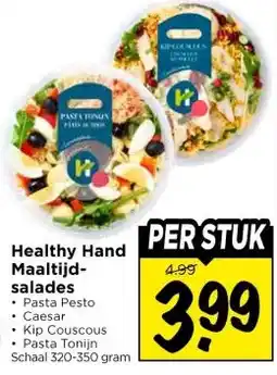Vomar Voordeelmarkt Healthy hand maaltijd salades aanbieding