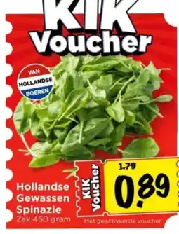 Vomar Voordeelmarkt Hollandse gewassen spinazie aanbieding