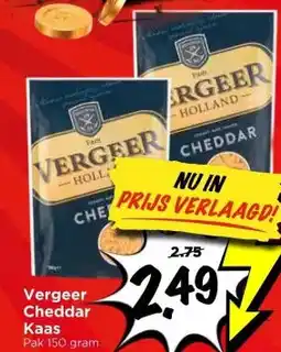 Vomar Voordeelmarkt Vergeer cheddar kaas aanbieding