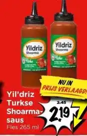Vomar Voordeelmarkt Yil'driz turkse shoarma saus aanbieding
