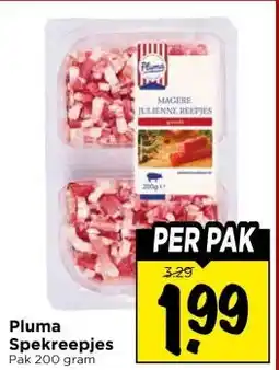 Vomar Voordeelmarkt Pluma spekreepjes aanbieding