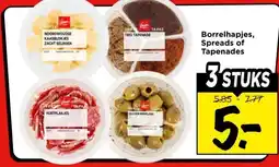 Vomar Voordeelmarkt Borrelhapjes spreads of tapenades aanbieding