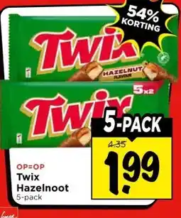Vomar Voordeelmarkt Twix hazelnoot aanbieding