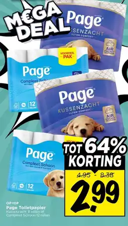 Vomar Voordeelmarkt Page toiletpapier aanbieding