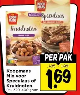 Vomar Voordeelmarkt Koopmans mix voor speculaas of kruidnoten aanbieding
