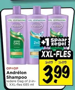 Vomar Voordeelmarkt Andrélon shampoo aanbieding