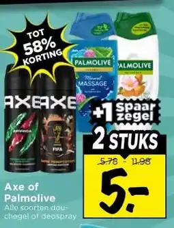 Vomar Voordeelmarkt Axe of palmolive aanbieding