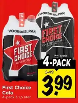 Vomar Voordeelmarkt First choice cola aanbieding