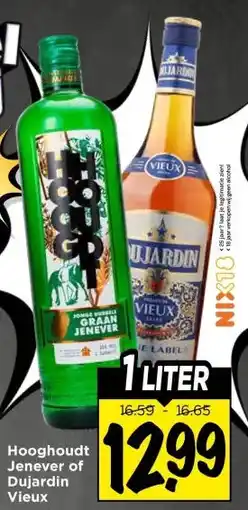 Vomar Voordeelmarkt Hooghoudt Jenever of Dujardin Vieux aanbieding