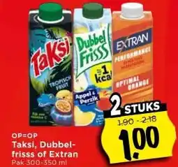 Vomar Voordeelmarkt Taksi dubbel frisss of extran aanbieding