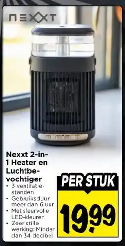 Vomar Voordeelmarkt Nexxt 2-in- 1 Heater en Luchtbe- vochtiger . aanbieding