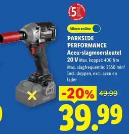 Lidl Parkside Accu-slagmoersleutel aanbieding