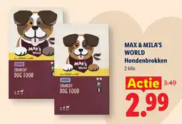 Lidl Max & Mila's World Hondenbrokken aanbieding