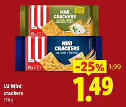 Lidl LU Mini crackers aanbieding