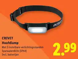 Lidl Crivit Hoofdlamp aanbieding